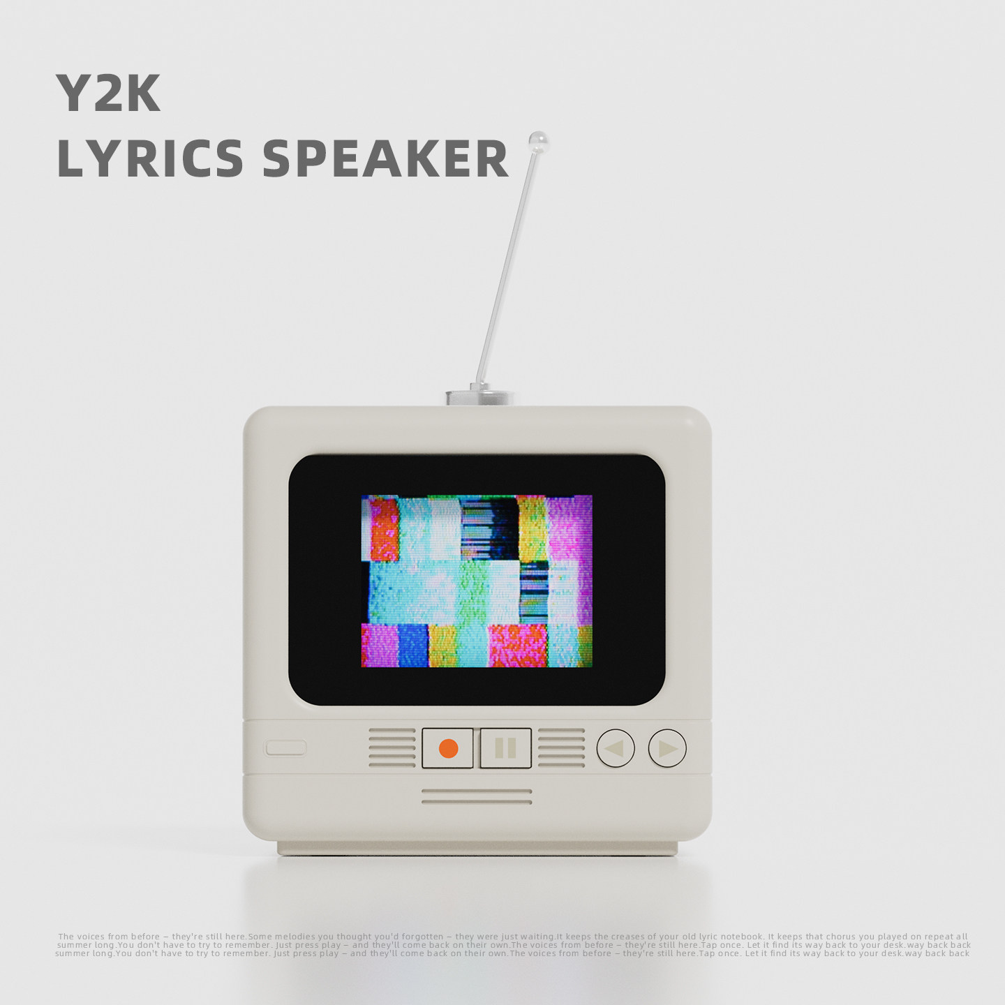 迷你电视机歌词蓝牙音箱客厅复古无线/蓝牙音箱