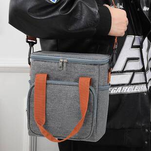 品境亚马逊热卖午餐包Lnch bag 大u容TG03量手跨提可斜挎饭盒新保