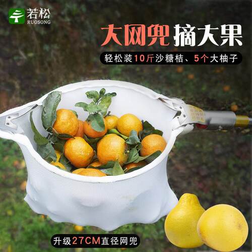 采水果神摘摘器伸缩OFM杆摘李子柿子枇杷果子摘果器高空工具钩勾