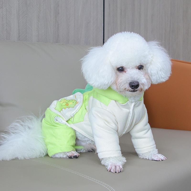 狗狗衣服宠狗小恐龙衣服暖狗猫咪物秋冬装棉衣保四脚衣宠SJY-02物