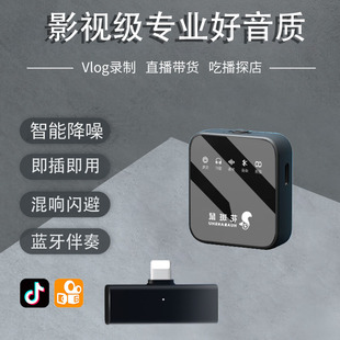 花斑鼠无线领夹麦户外拍视频降噪设备录段子清晰夹领式麦克风