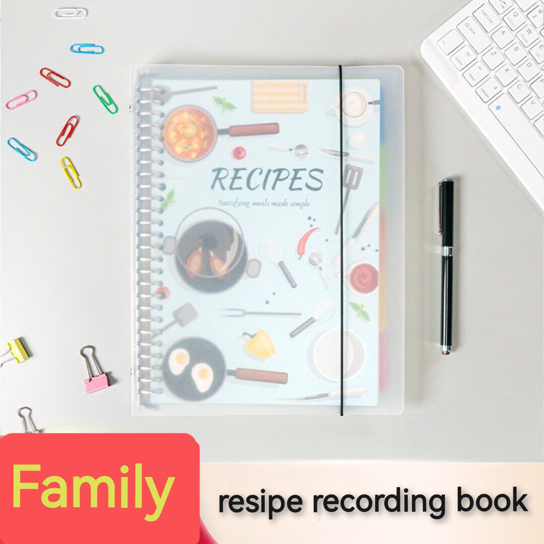 Daily DIY Cookbook  PP cover Loose Leaf recipe Record Book