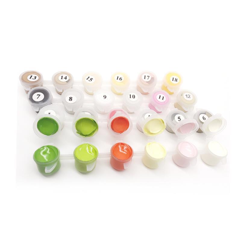 RUOPOTY Christmas Picture DIY Painting By Numbers Kits Lands