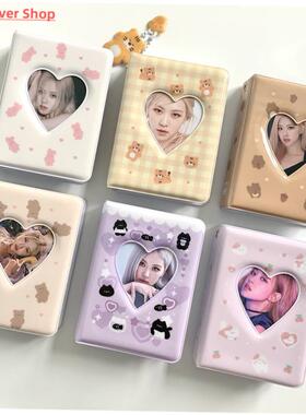 Cartoon Bear Photo Album 3 Inch Photocard Holder Korean Idol