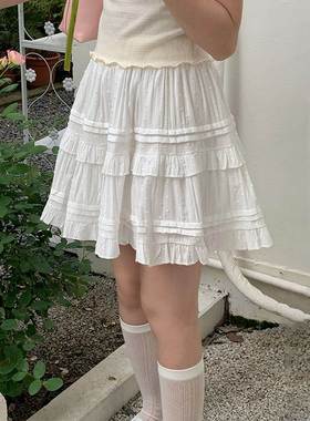 Short skirts for women白色蛋糕半身裙小个子显瘦短裙