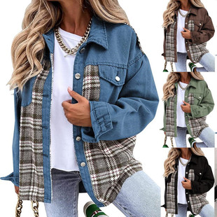 Autumn winter tops women loose coat ladies jacket overcoat女