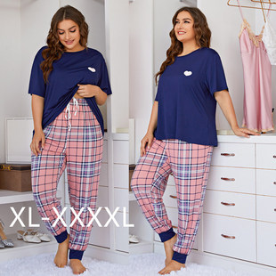 Two Women Plus Fat Suit piece Set Pajamas Size Girl Autumn