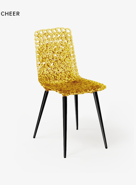 餐桌椅2025新款聚碳酸酯透明餐椅INS风小清新百搭舒适