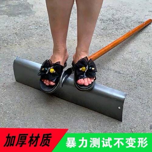 全钢农用工具耙子刮板刮粪晒稻谷耙平灰户外铁耙鸡粪清洁铲推雪铲