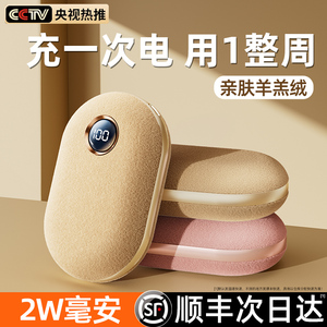 羊羔绒】暖手宝充电宝二合一女生手握自发热暖宝宝迷你usb充电式热水袋学生宿舍冬季取暖神器儿童随身手宠蛋