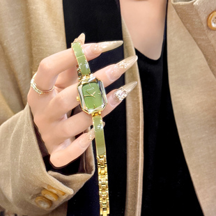 金米欧手表女款女学生高颜值初高中小方糖女士中古风小众风电子表