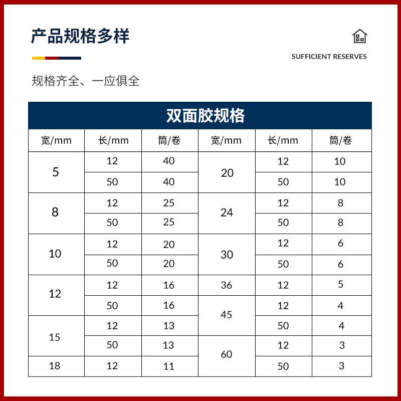 白厂家直供色QQZ高粘力面胶带双 学生手工具办公文两面胶布现货
