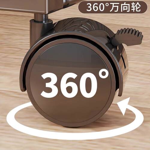 书架带书轮可移动整旁理架桌下收置物柜子evesigar书桌落地小推车