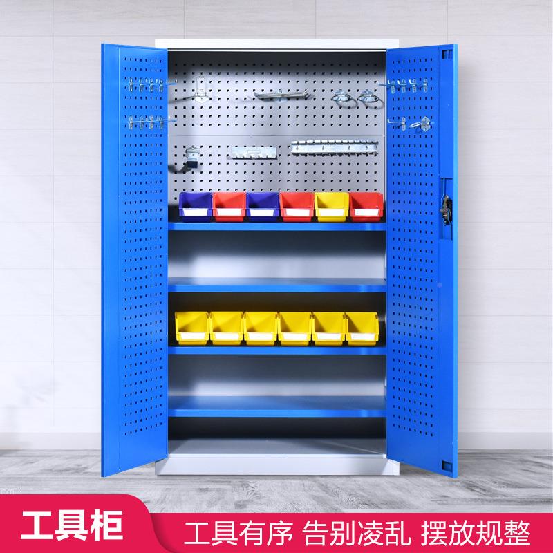 工具柜铁皮柜车工用安全具柜储子工厂双开门物柜工具诚之诺车加间图片