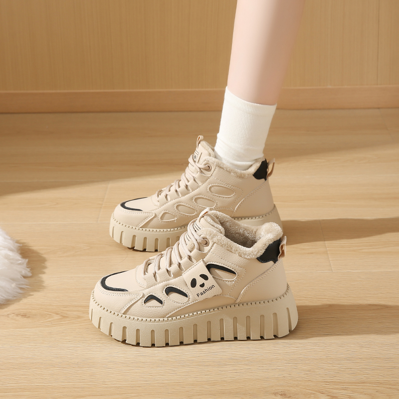 回力棉鞋女款冬季新款加绒加厚秋冬百搭防水春秋马丁短靴雪地靴潮