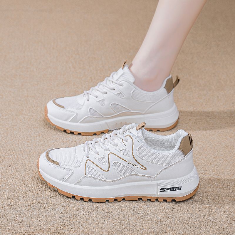 女鞋初三学生中考体育考试跑步跳绳专用鞋女超轻阿甘运动旅游鞋女