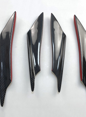 EVO战斗刀风汽车改装侧前包围风运动车身装饰刀摩托车碳纤维大板