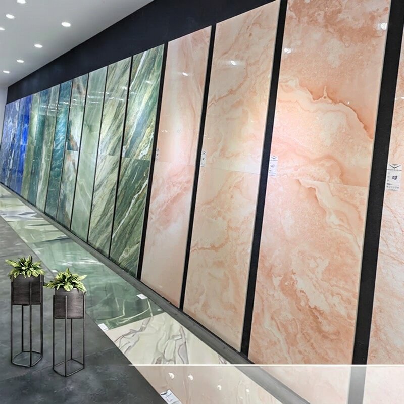 瓷砖奢石750×1500玉石地砖大理石哑亮光别墅大厅防滑地板砖墙砖