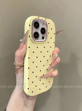 黑波点果手7R6R/15镜io1/13软壳xs硅胶色苹机壳1PO/1PO框Phne4xr/