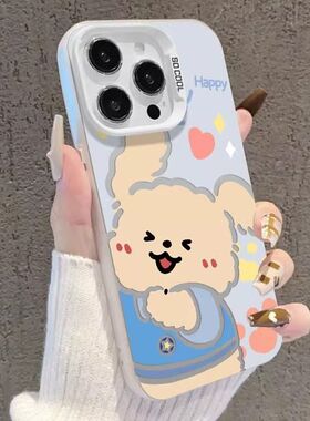 小狗相拥o1手机壳苹果1款3侣211趣xx8iPhne65新14/1情1防摔味/r套