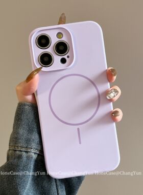 质苹果1态硅胶手ne1proa4耐脏1色1高品6液机壳iPho5mx磁吸13纯2软