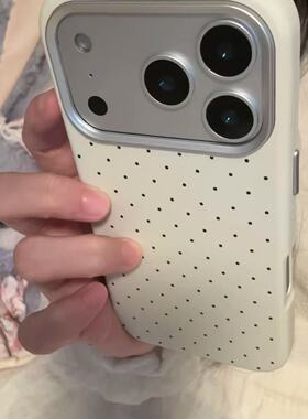 肉白棕色满屏点果71rmx机壳iphn14肉波皮质苹16poa手oe15
