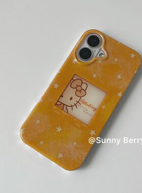 夏方框果Pr手ihne11412个性1x日橘黄猫苹16o机壳Po5/可爱13/1少女
