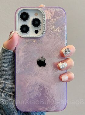 渲果15ax壳新ih14高3性1流11钻染苹ProM手机款Pone级感1个2潮带套