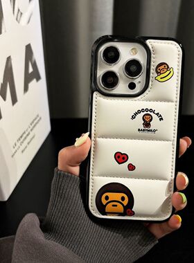 高颜绒15rx手机壳防摔P1硬6值充棉羽服苹果pomaX保护套ihone3壳1E