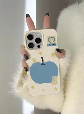 蓝用苹果rax/5u手壳14/3软壳1创意星星苹果适16Pom1pls机1荔枝纹1