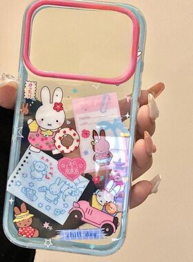 果Pom机壳Phone1秋15/12合适用苹17rax手i6冬新款14米菲兔13/二一