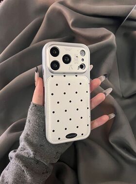 纹米菲适one7rom苹1新4包皮兔波点用iPh1Pax果16手机壳5款1全13女