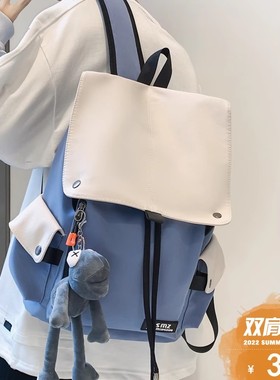 背包男双肩包大学生书包男ins潮旅行休闲16寸大容量笔记本电脑包