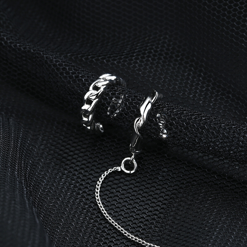 极速3 style Fashion Women Cryzstal Ear Cuff Clip Chain Tasse