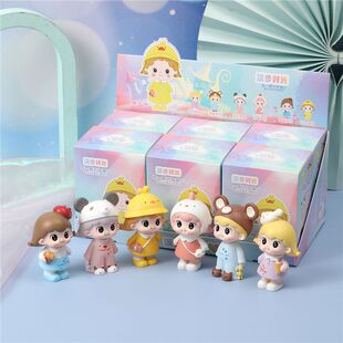 正版 饰品送情侣闺蜜生日礼物 漫步时光盲盒手办公仔玩偶桌面摆件装