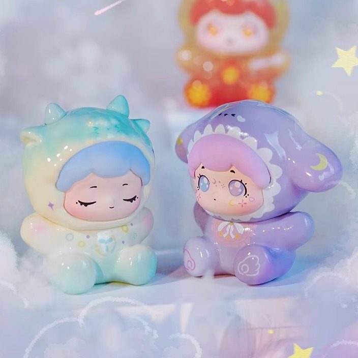 正版BAOBAO抱抱星座萌宠盲盒萌粒摆件可爱12星座桌面公仔生日礼物图片