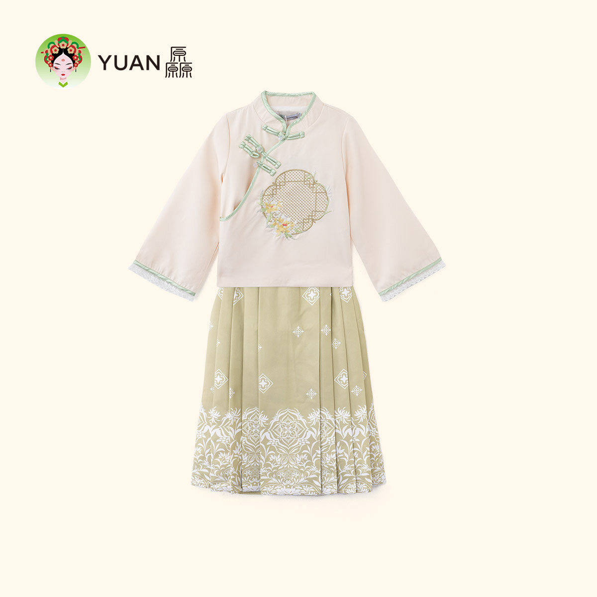 厵YUAN童装女中大童亲子汉服裙春季保暖马面裙套装演出服明制汉服,童装/婴儿装/亲子装,汉服,淘宝优惠券,粉丝福利购,淘宝优惠卷