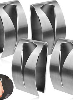 6Pcs Self Adhesive Towel Hooks Holder Grabber