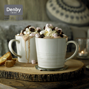 denby丹碧英国进口陶瓷杯子马克杯咖啡杯情侣水杯礼物 天然画布