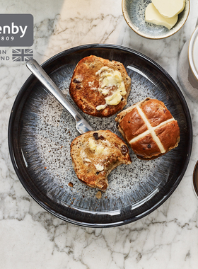新年礼物|denby丹碧英国进口黑露陶瓷餐具套装家用盘子碗餐盘高级