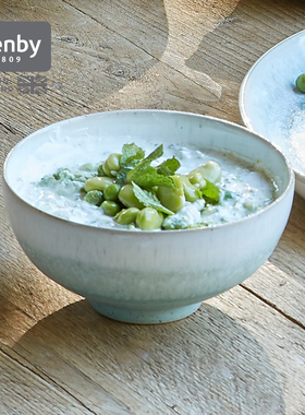denby丹碧英国进口窑迹青绿早餐碗陶瓷饭碗沙拉碗燕麦碗餐具