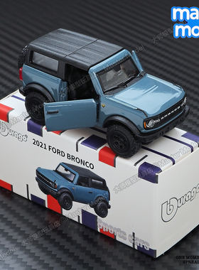 比美高1:64福特烈马越野车开门正版仿真合金小比例汽车模型玩具车