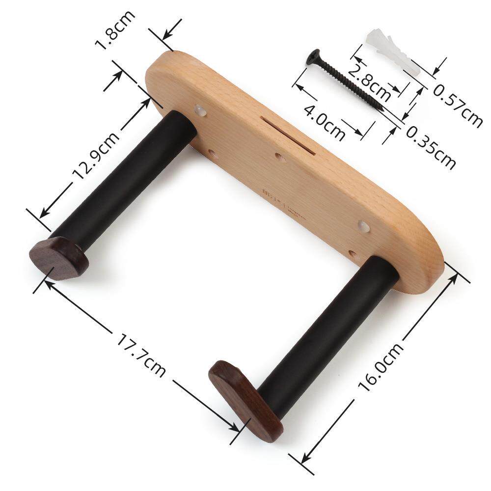 创意木质电吉他斜挂架分体式通用贝司民谣古典吉他展示斜挂钩