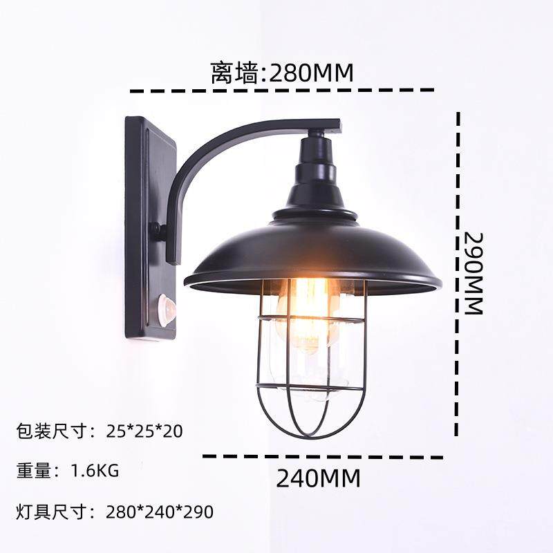 欧式户外壁灯防水过道走廊灯欧式仿古室外阳台别墅庭院大门灯led