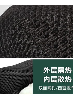适用大阳ADV150大型踏板摩托车VRC150坐垫套蜂窝网状防晒透气座|