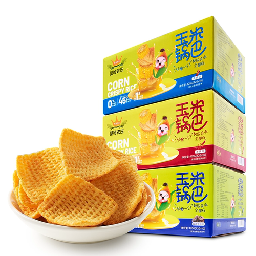 望哈农庄玉米锅巴零食解馋