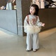 女童秋季 2025新款 时尚 设计感花边长袖 儿童洋气韩版 卫衣卫裤 风套装