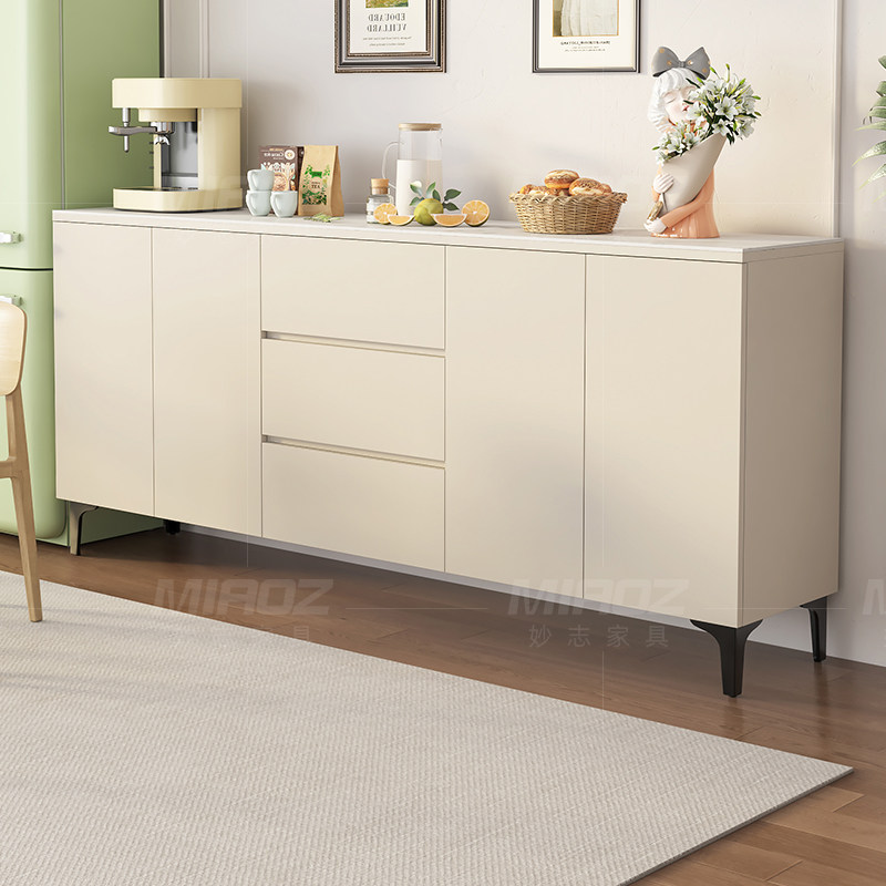 实木餐边柜靠墙一体储物柜沙发靠背柜家用茶水柜大容量厨房置物柜