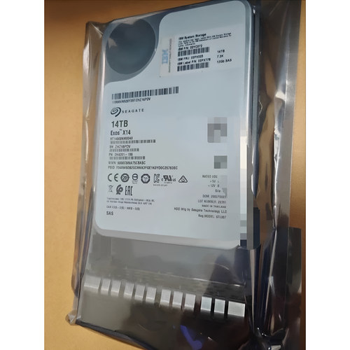 IBM 02PX525 02YC072 14T SAS 7.2K 12GB 3.5存储硬盘 V5000E
