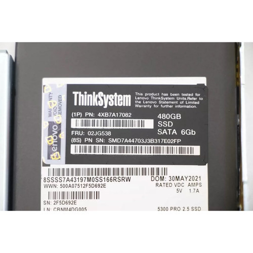 联想02JG538 4XB7A17082 480G SATA 6GB 2.5服务器固态硬盘PM883